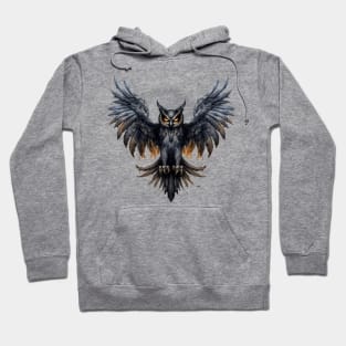 Halloween Goth Owl Hoodie